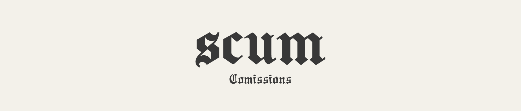 Scum's Comissions banner